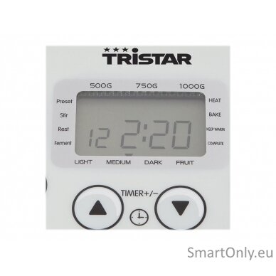 Tristar Bread Maker BM-4586 Power 550 W Number of programs 19 Display LCD White 5