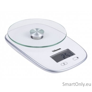 Tristar KW-2445 Kitchen scale, White Tristar Kitchen scales KW-2445 Maximum weight (capacity) 5 kg Graduation 1 g Display type LCD White 4