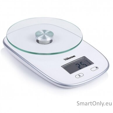 Tristar KW-2445 Kitchen scale, White Tristar Kitchen scales KW-2445 Maximum weight (capacity) 5 kg Graduation 1 g Display type LCD White