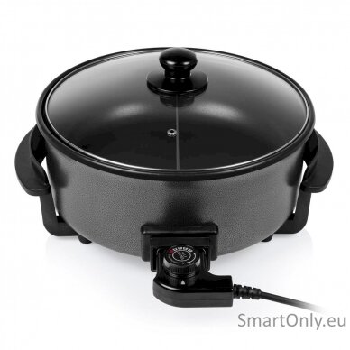 Tristar Multifunctional grill pan XL PZ-9135 Grill Diameter 30 cm 1500 W Lid included Fixed handle Black 1