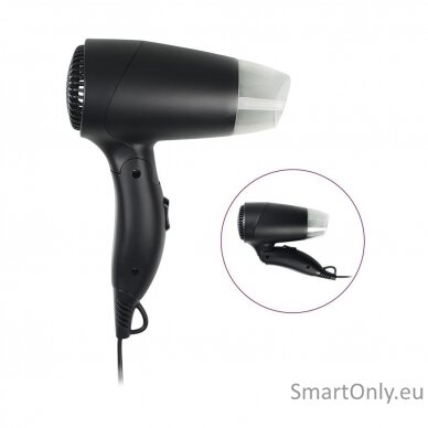 Tristar Travel Hair Dryer | HD-2460 | 1200 W | Number of temperature settings 2 | Black