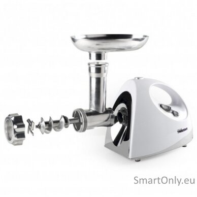 Tristar | VM-4210 Meat Grinder | White | 3 Stainless steel grinding plates, Aluminum grinder head, Aluminum hopper tray, Sausage stuffer, Kubbe attachment, Sausage accessory, Stainless steel blade 2