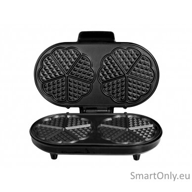 Tristar Waffle maker WF-2120 1200 W Number of pastry 10 Heart shaped Black 8