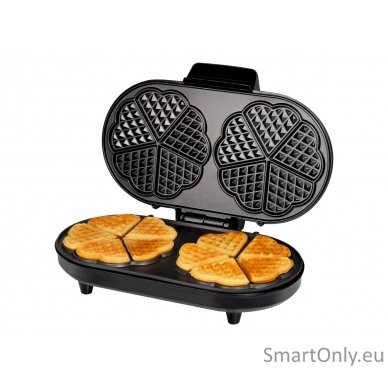 Tristar Waffle maker WF-2120 1200 W Number of pastry 10 Heart shaped Black 10