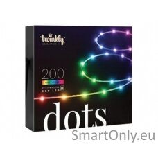 Twinkly Dots Smart LED 200 RGB (Multicolor), 10m, Black wirw|Twinkly