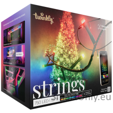 Twinkly Strings Smart LED 750 RGB (Multicolor), 60m, Black wire|Twinkly