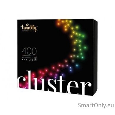 Twinkly Cluster Smart LED 400 RGB, 6m, Black/Green wire|Twinkly 1