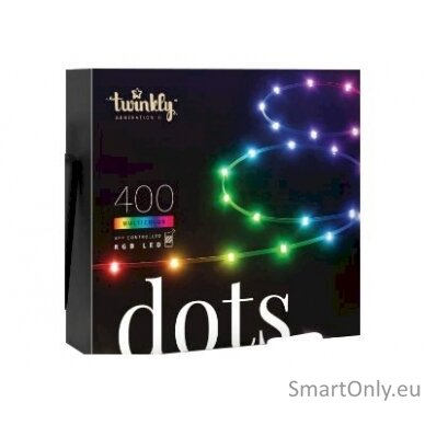 Twinkly Dots Smart LED Lights 400 RGB (Multicolor), 20m, Transparent wire