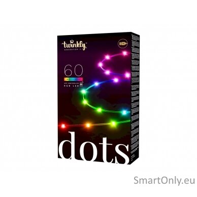 Twinkly Dots Smart LED Lights 60 RGB (Multicolor), USB Powered, 3m, Black 2