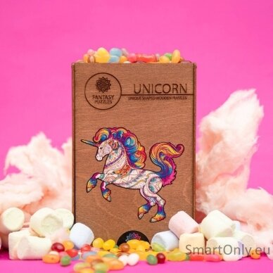 Unicorn Dėlionė Iš Medžio L Dydis (260 detalių) Fantasy Puzzles 4