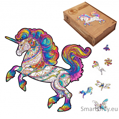 Unicorn Dėlionė Iš Medžio L Dydis (260 detalių) Fantasy Puzzles