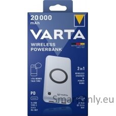 Varta Wireless Power bank-charger Energy 20000mAh 57909 išorinė baterija (powerbank)-pakrovėjas