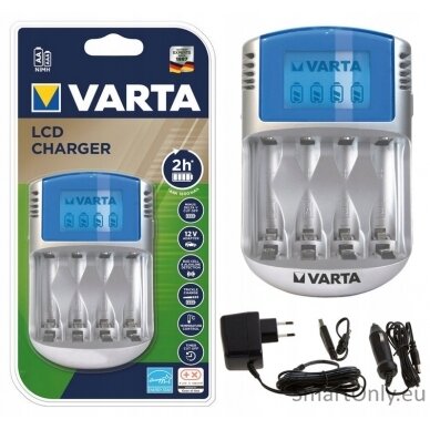 Varta LCD charger 57070 Baterijų įkroviklis 2