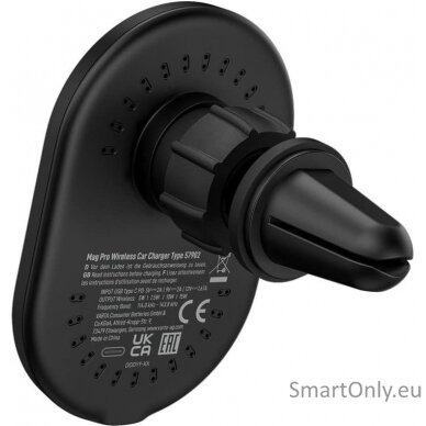 Varta Mag Pro Wireless Car Charger 57902 belaidis mašinos įkroviklis 2