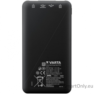 Varta Power bank Energy 10000mAh 57976 išorinė baterija (powerbank) 1