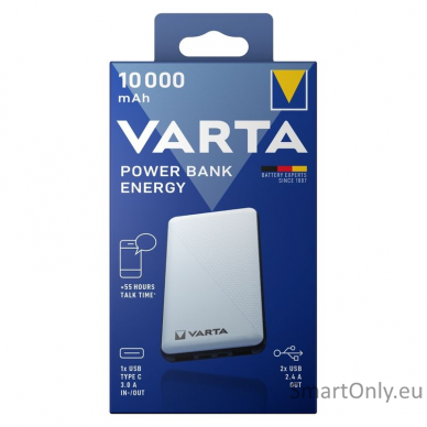 Varta Power bank Energy 10000mAh 57976 išorinė baterija (powerbank)