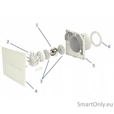 VENTS Silent bathroom fan, 100TH humidity sensor | Vents 1