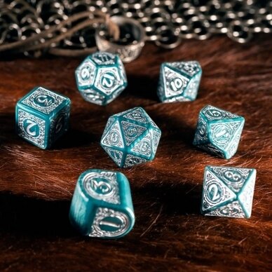 Viking modern dice set: Mjolnir kauliukų rinkinys  3