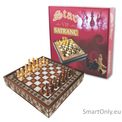 Vip Chess Set Hatem Lux L dydžio šachmatų rinkinys Star