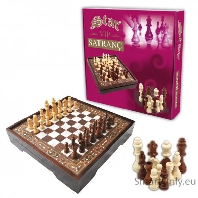 Vip Chess Set Pearl S dydžio šachmatų rinkinys Star