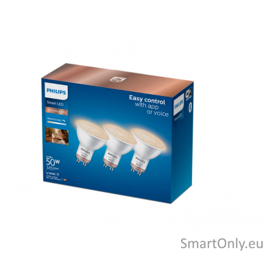 WiZ Philips Smart WiFi Spot PAR16 GU10 4.7W 37° 345Lm Tunable White, 3pcs pack Wizarding World 1