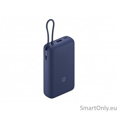 Xiaomi 33W Power Bank (Integrated Cable) | 20000 mAh | USB-C/USB-C cable/USB-A | Blue