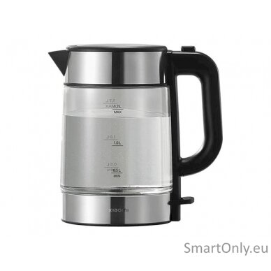 Xiaomi Electric Glass Kettle EU Electric 2200 W 1.7 L Glass 360° rotational base Black/Stainless Steel