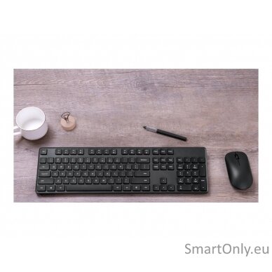 Xiaomi Keyboard and Mouse Keyboard and Mouse Set Wireless Keyboard: Num, Caps lock, Scroll Lock, Low battery warning EN Wireless connection Black 6