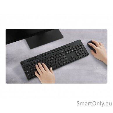 Xiaomi Keyboard and Mouse Keyboard and Mouse Set Wireless Keyboard: Num, Caps lock, Scroll Lock, Low battery warning EN Wireless connection Black 7