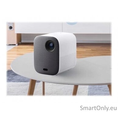 Xiaomi Mi  Smart Projector 2 Full HD (1920x1080), 500 ANSI lumens, White/Grey, 60" to 120 ", LED Light Source with DLP technology,  Android TV 9.0 11