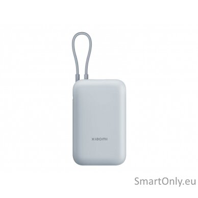 Xiaomi Power Bank (Integrated Cable) | 10000 mAh | USB-A/USB-C/USB-C cable | Ice Blue