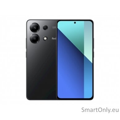 Xiaomi Redmi Note 13 Midnight Black 6.67 " AMOLED 1080 x 2400 pixels Qualcomm Internal RAM 6 GB 128 GB Dual SIM 4G Main camera 108+8+2 MP Secondary camera 16 MP Android 13 5000 mAh