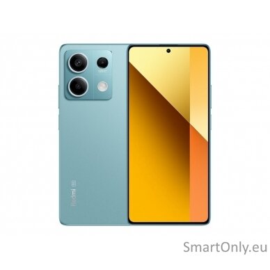 Xiaomi Redmi Note 13 Ocean Teal 6.67 " AMOLED 1080 x 2400 pixels Mediatek Dimensity 6080 Internal RAM 8 GB 256 GB Dual SIM Nano-SIM 5G 4G Main camera 108+8+2 MP Secondary camera 16 MP Android 13 5000 mAh