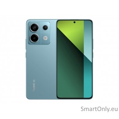 Xiaomi Redmi Note 13 Pro Ocean Teal 6.67 " AMOLED 1220 x 2712 pixels Qualcomm SM7435 Snapdragon 7s Gen 2 Internal RAM 8 GB 256 GB Dual SIM Nano-SIM 5G Main camera 200+8+2 MP Secondary camera 16 MP Android 13