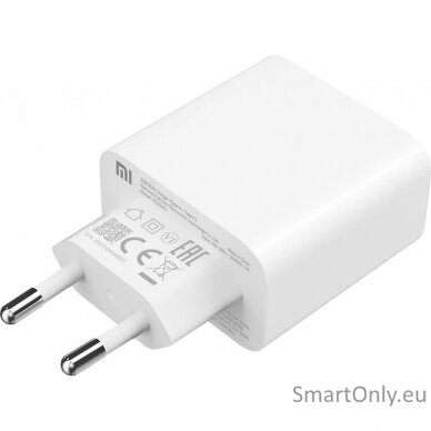 Xiaomi Wall Charger (Type-A+Type-C) EU  Mi 33W  Fast charging, White, 33 W 1