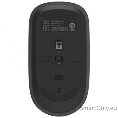 Xiaomi Wireless Mouse Lite USB Type-A Optical mouse Grey/Black 3