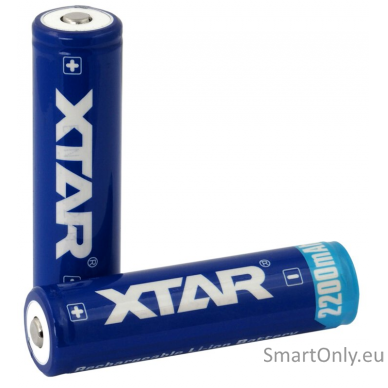 Xtar 18650  įkraunama baterija 2200 mAh