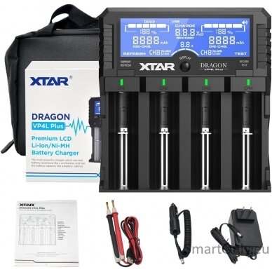 XTAR Dragon VP4L Plus Baterijų įkroviklis 3