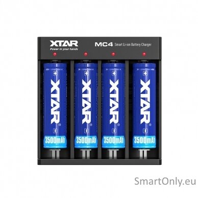 XTAR MC4 Baterijų įkroviklis 4