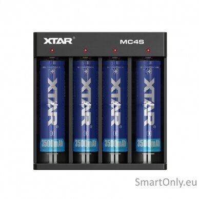 XTAR MC4S Baterijų įkroviklis 2