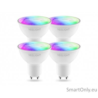 Yeelight LED Smart Bulb GU10 4.5W 350Lm W1 RGB Multicolor, 4pcs pack 1