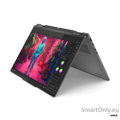 Yoga 7 2-in-1 14AHP9 | Storm Grey | 14 " | OLED | Touchscreen | WUXGA | 1920 x 1200 pixels | Glossy | AMD Ryzen 7 | 8840HS | 16 GB | Soldered LPDDR5x | Solid-state drive capacity 1000 GB | AMD Radeon 780M Graphics | Windows 11 Home | 802.11ax | Bluetooth  7