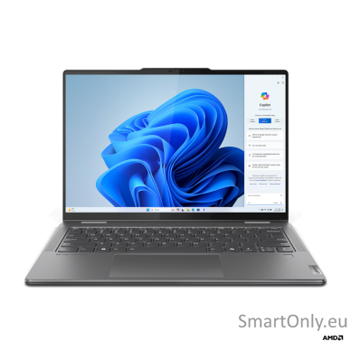 Yoga 7 2-in-1 14AHP9 | Storm Grey | 14 " | OLED | Touchscreen | WUXGA | 1920 x 1200 pixels | Glossy | AMD Ryzen 7 | 8840HS | 16 GB | Soldered LPDDR5x | Solid-state drive capacity 1000 GB | AMD Radeon 780M Graphics | Windows 11 Home | 802.11ax | Bluetooth