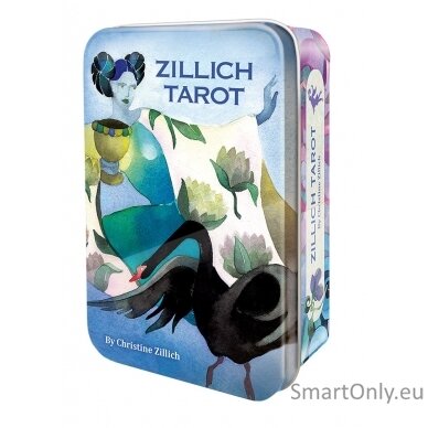 Zillich Tarot metalinėje dėžutėje kortos US Games Systems 1